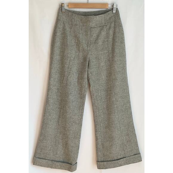 Susana Monaco Wide Leg Wool Trousers 100% Lambswool Size 4 - Picture 1 of 10